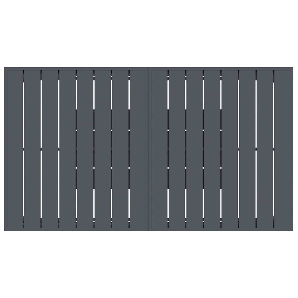 Tuin eettafelset 9 pcs Antraciet poly rattan