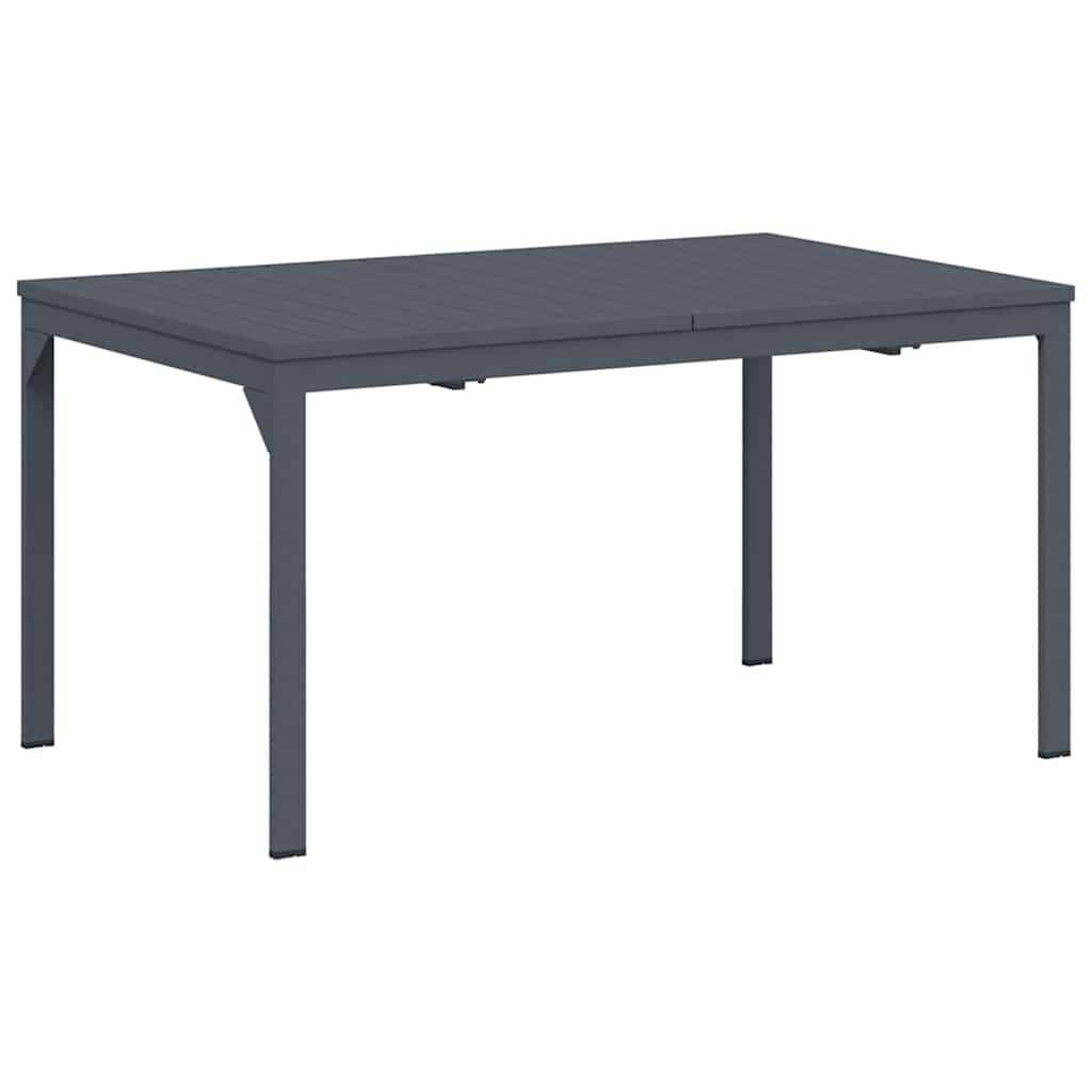 Tuin eettafelset 9 pcs Antraciet Staal