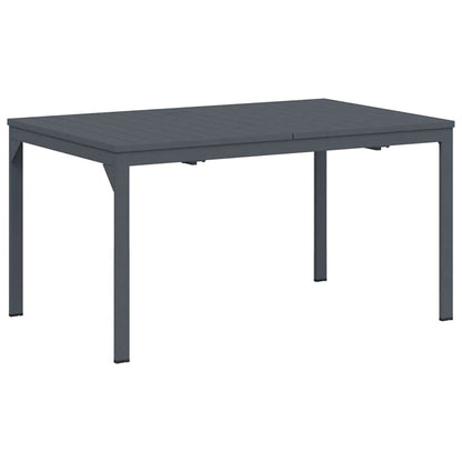 Tuin eettafelset 9 pcs Antraciet Staal