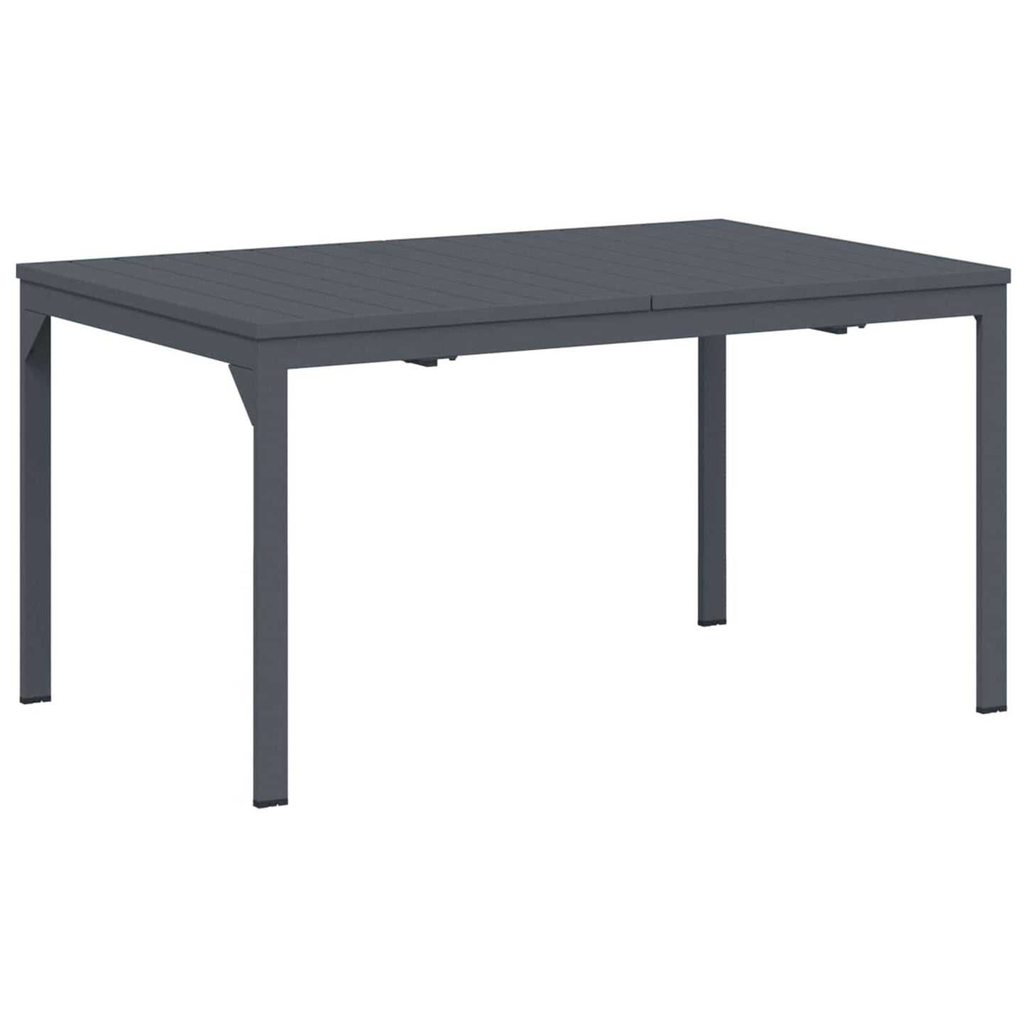 Tuin eettafelset 9 pcs Antraciet Staal