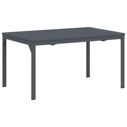 Tuin eettafelset 9 pcs Antraciet Staal