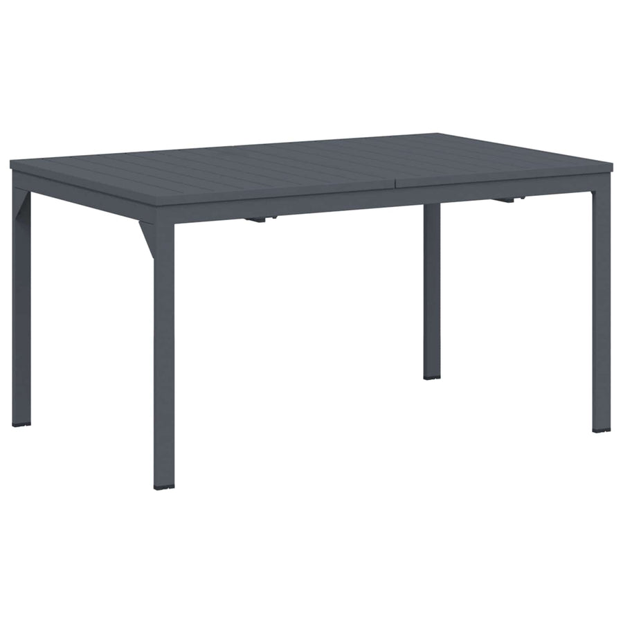 Tuin eettafelset 9 pcs Antraciet Staal
