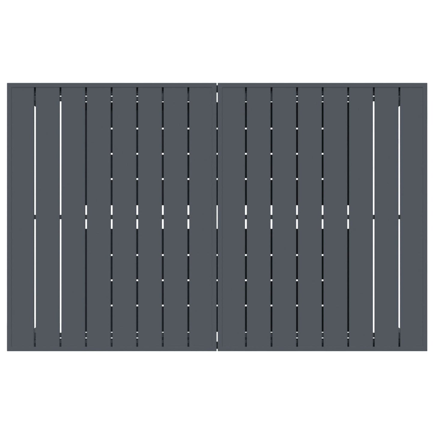 Tuin eettafelset 9 pcs Antraciet Staal