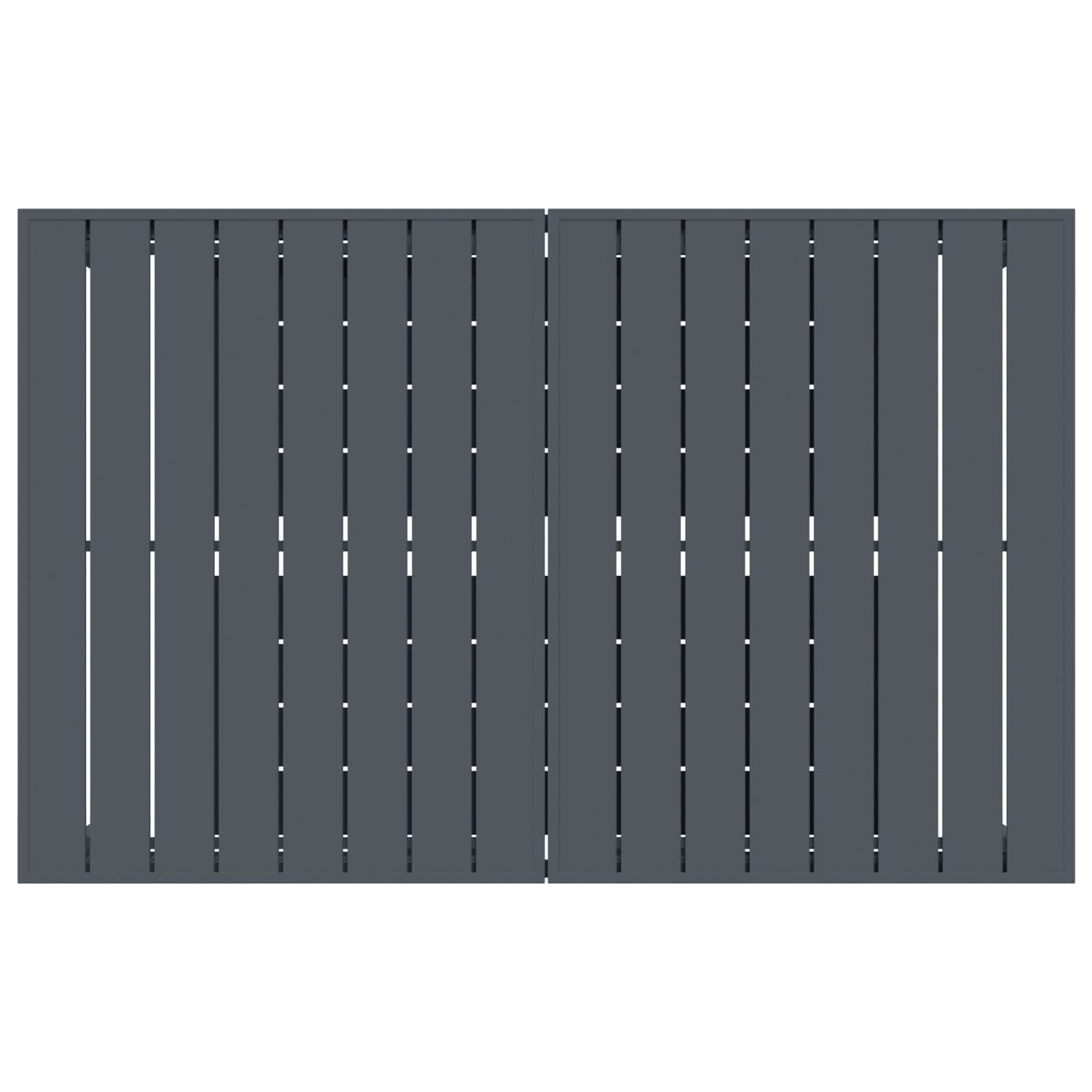 Tuin eettafelset 9 pcs Antraciet Staal
