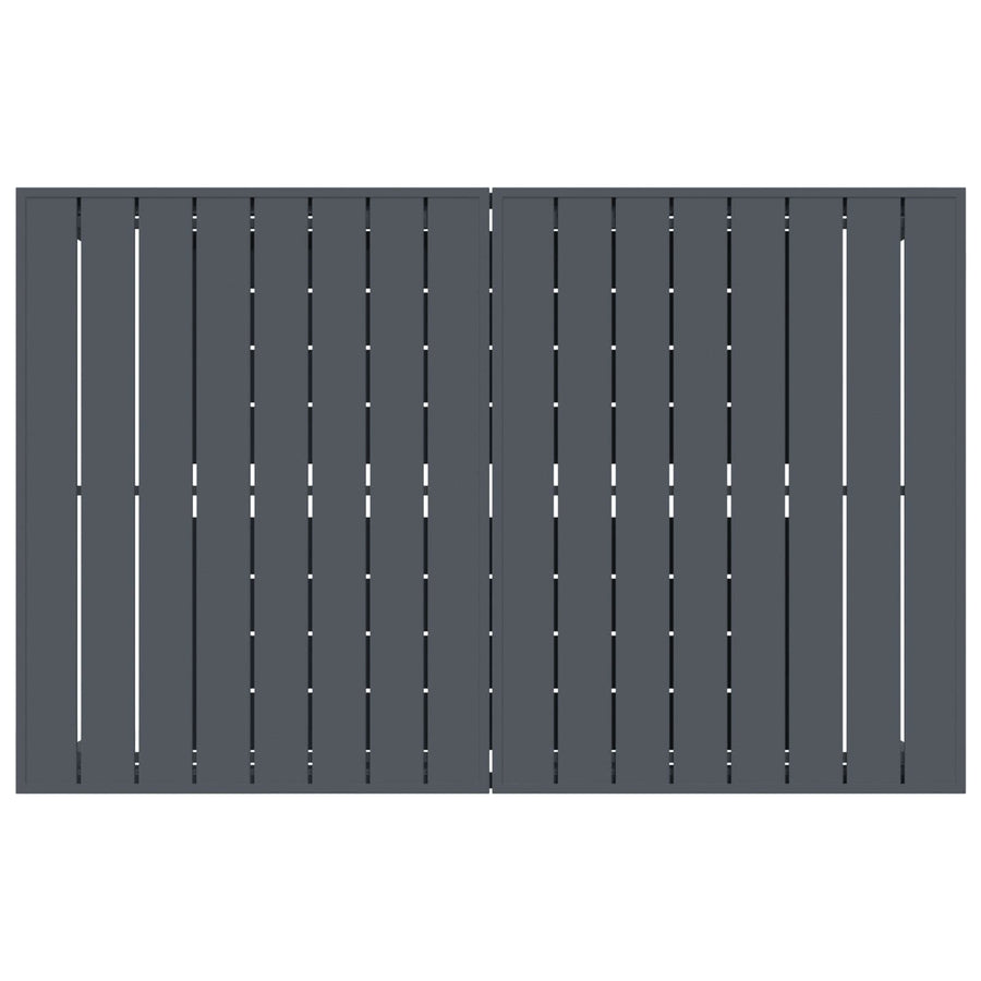 Tuin eettafelset 9 pcs Antraciet Staal