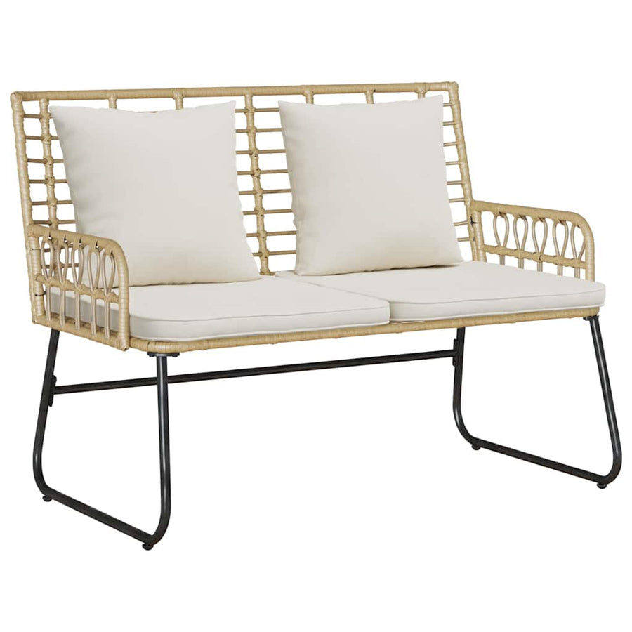 Tuinmeubelset 4 pcs Zwart, Antraciet Poly rattan, staal, polyester
