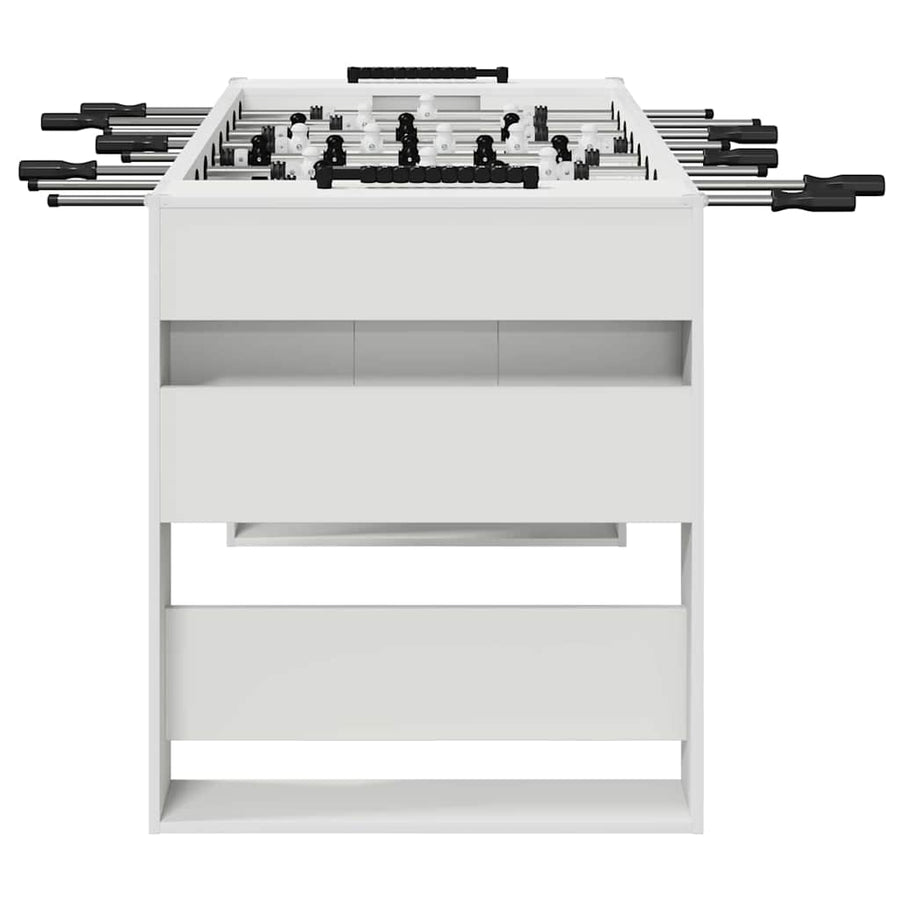Voetbaltafel 2 pcs Wit 146,5 x 74 x 85 cm Bewerkt hout