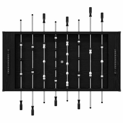 Voetbaltafel 2 pcs Zwart Eiken 146,5 x 74 x 85 cm Bewerkt hout