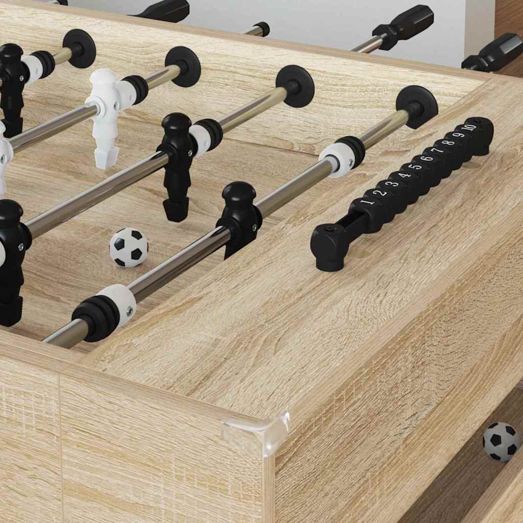 Voetbaltafel 2 pcs Sonoma Eiken 146,5 x 74 x 85 cm Bewerkt hout