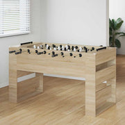 Voetbaltafel 146,5x74x85 cm bewerkt hout sonoma eiken