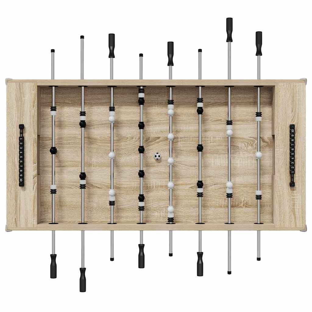 Voetbaltafel 2 pcs Sonoma Eiken 146,5 x 74 x 85 cm Bewerkt hout