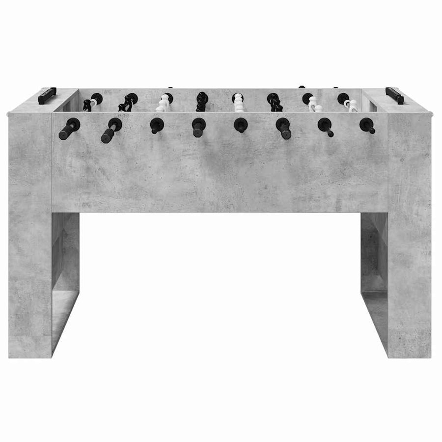 Voetbaltafel 2 pcs Beton Grijs 146,5 x 74 x 85 cm Bewerkt hout