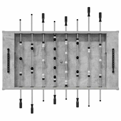 Voetbaltafel 2 pcs Beton Grijs 146,5 x 74 x 85 cm Bewerkt hout