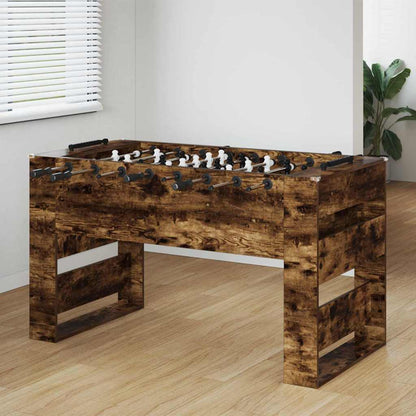 Voetbaltafel 2 pcs Gerookt eiken 146,5 x 74 x 85 cm