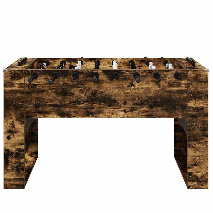 Voetbaltafel 2 pcs Gerookt eiken 146,5 x 74 x 85 cm