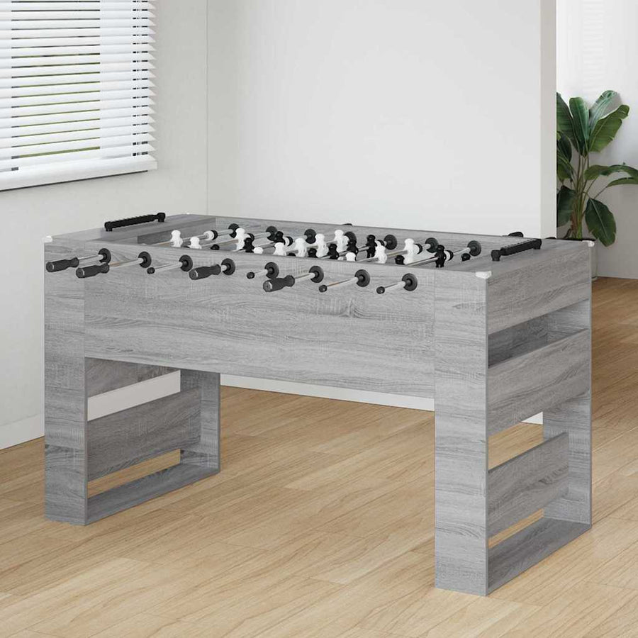 Voetbaltafel 2 pcs Grijs Sonoma 146,5 x 74 x 85 cm Bewerkt hout
