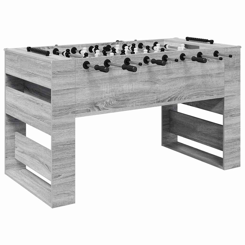 Voetbaltafel 2 pcs Grijs Sonoma 146,5 x 74 x 85 cm Bewerkt hout