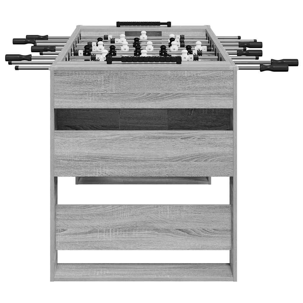 Voetbaltafel 2 pcs Grijs Sonoma 146,5 x 74 x 85 cm Bewerkt hout