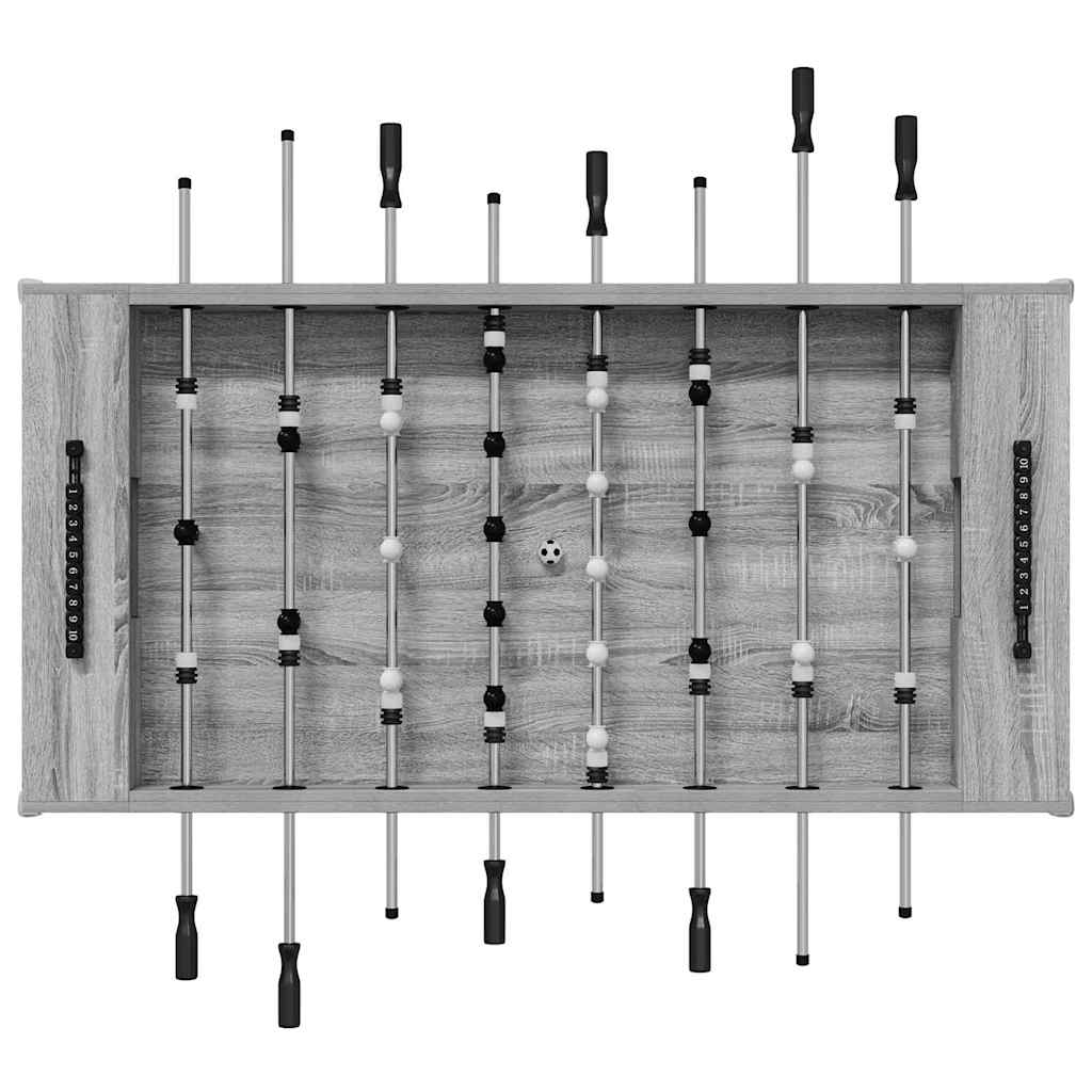 Voetbaltafel 2 pcs Grijs Sonoma 146,5 x 74 x 85 cm Bewerkt hout