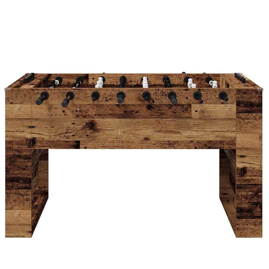 Voetbaltafel 2 pcs Oudhout 146,5 x 74 x 85 cm Bewerkt hout