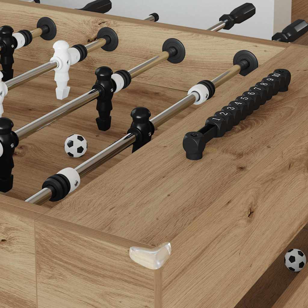 Voetbaltafel 2 pcs Artisan Eiken 146,5 x 74 x 85 cm