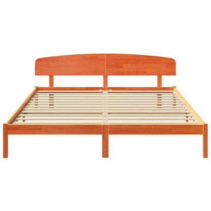 Bedframe Wasbruin 200 x 200 cm Massief grenenhout