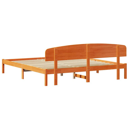 Bedframe Wasbruin 180 x 200 cm Massief grenenhout