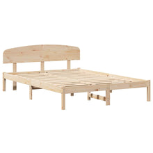 Bedframe met Hoofdbord 140x200 cm Massief Grenenhout