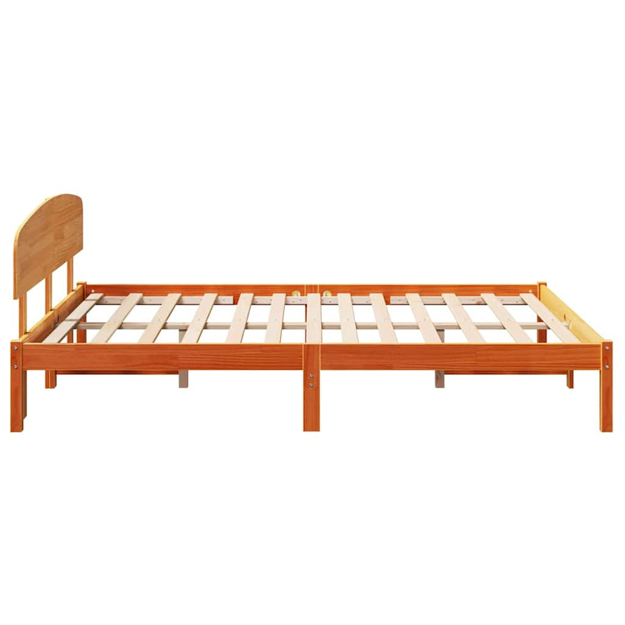 Bedframe Wasbruin 140 x 200 cm Massief grenenhout