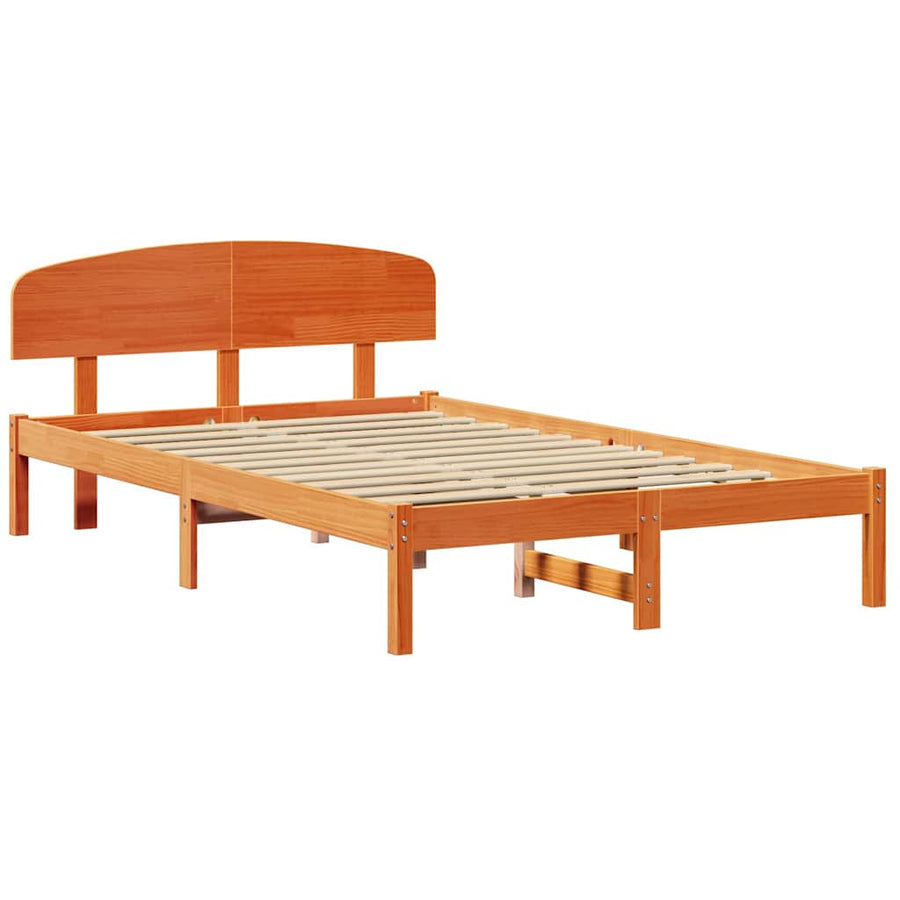 Bedframe Wasbruin 120 x 200 cm Massief grenenhout