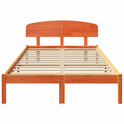 Bedframe Wasbruin 140 x 190 cm Massief grenenhout