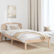 Bedframe massief grenenhout 75x190 cm naturel