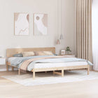Bedframe massief grenenhout 180x200 cm naturel