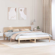 Bedframe massief grenenhout 180x200 cm naturel