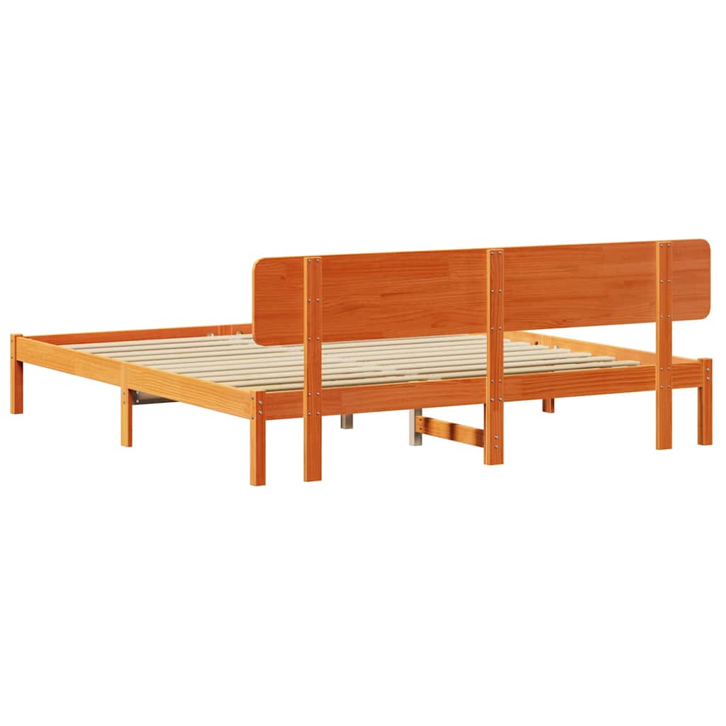 Bedframe Wasbruin 180 x 200 cm Massief grenenhout