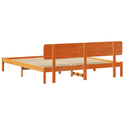Bedframe Wasbruin 180 x 200 cm Massief grenenhout