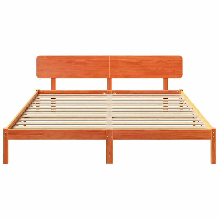 Bedframe Wasbruin 180 x 200 cm Massief grenenhout
