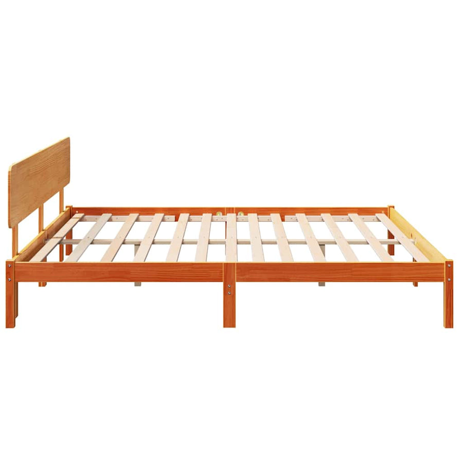 Bedframe Wasbruin 180 x 200 cm Massief grenenhout