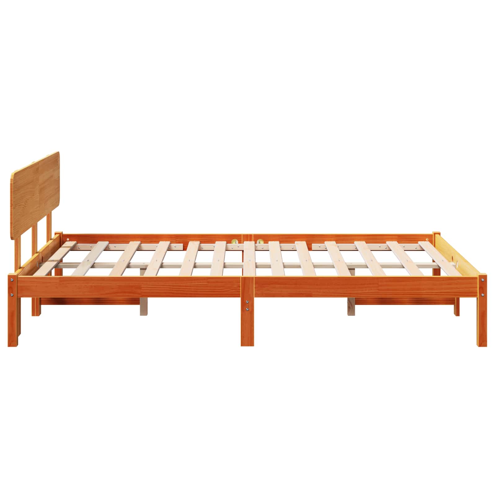 Bedframe Wasbruin 120 x 200 cm Massief grenenhout