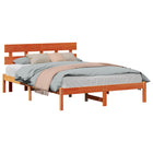 Bedframe 140x200 cm massief grenenhout bruin