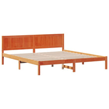 Bedframe Wax Bruin 200x200 cm Massief Grenenhout