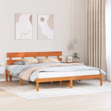 Bedframe Bruin 180 x 200 cm Massief grenenhout