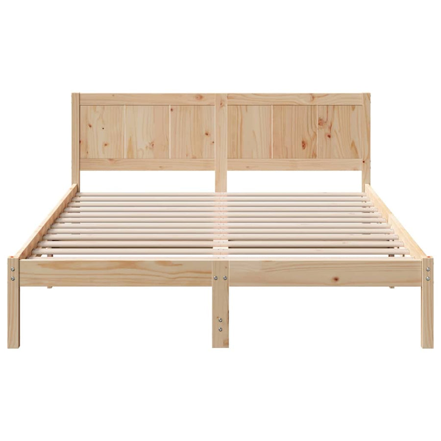 Bedframe 150x200 cm Massief Dennehout