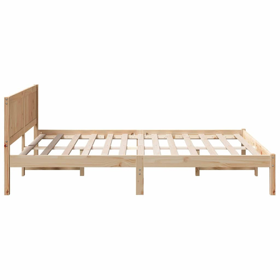 Bedframe 150x200 cm Massief Dennehout