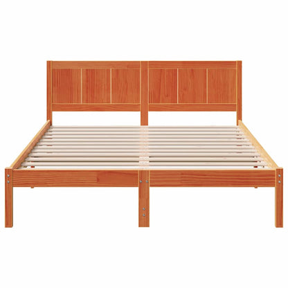 Bedframe Bruin 150 x 200 cm Massief grenenhout