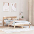 Bedframe 120x190 cm massief grenenhout bruin
