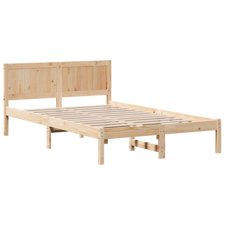 Bedframe Bruin 120 x 190 cm Massief grenenhout