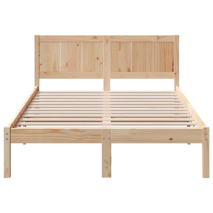 Bedframe Bruin 120 x 190 cm Massief grenenhout