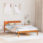 Bedframe 120x190 cm massief grenenhout bruin