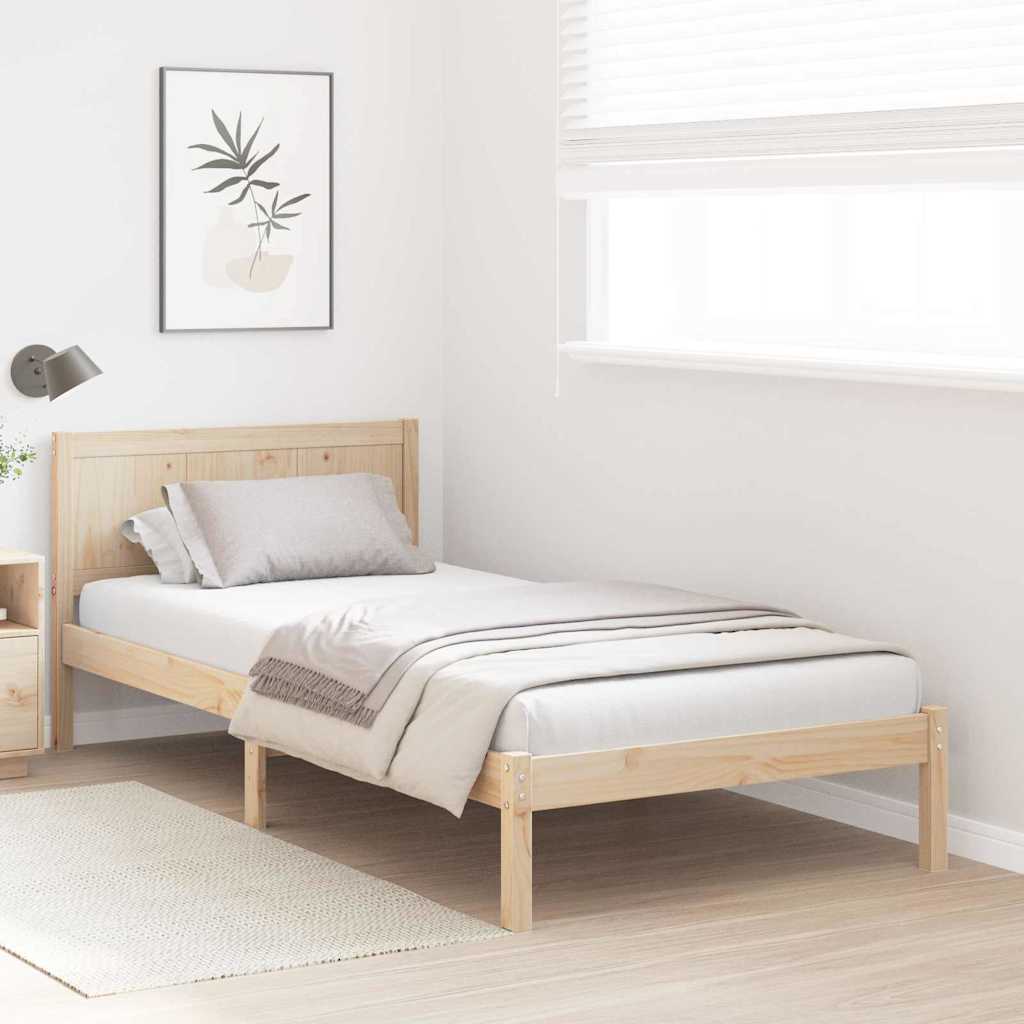 Bedframe Bruin 80 x 200 cm Massief grenenhout